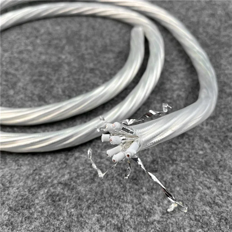 

Hi-end DIY HiFi Audio Power Cable ODIN 7N Silver Plated Copper Wire Amplifier CD Player AC Power Cord