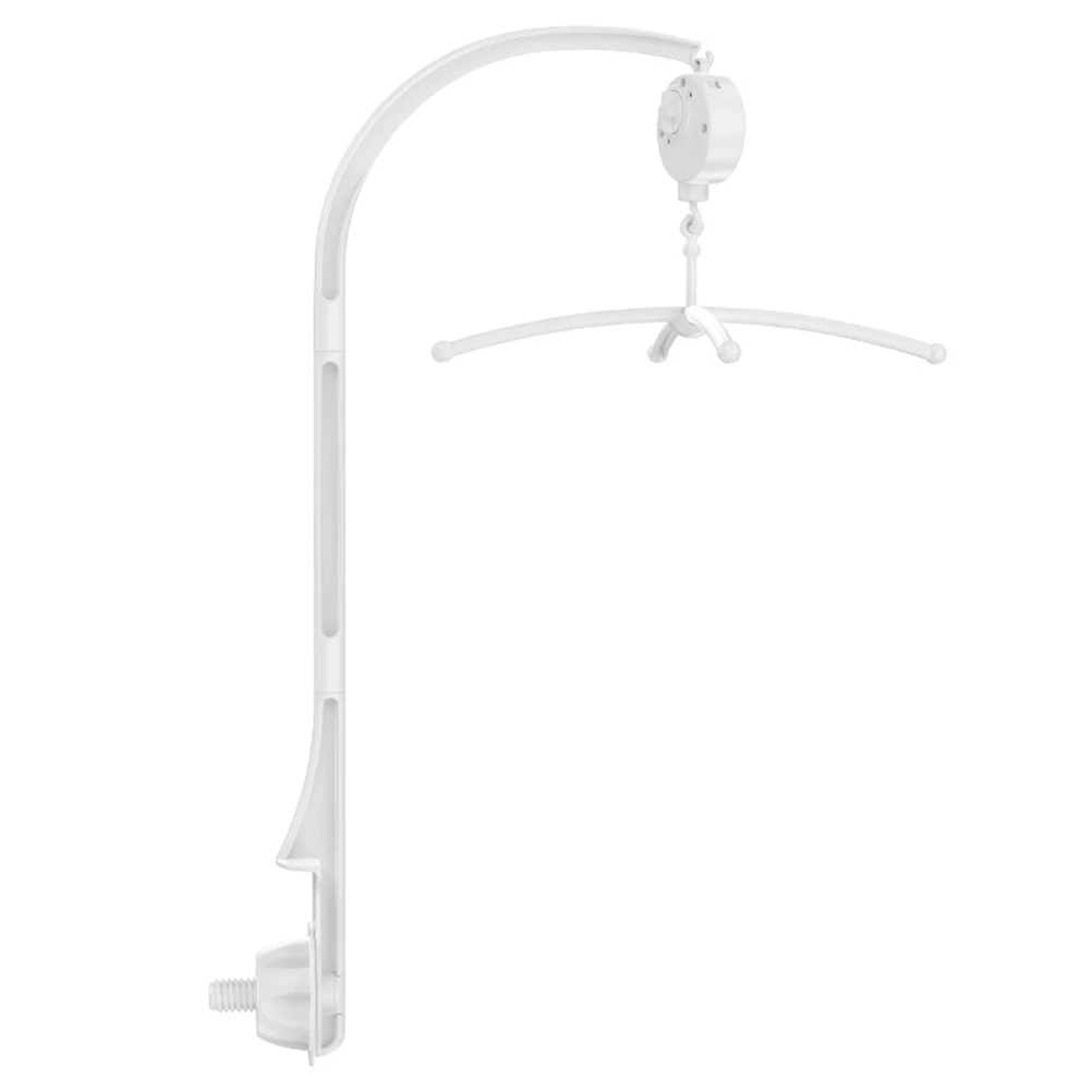 

1PC Baby Crib Mobile Bracket White Sturdy Plastic Holder Bed Bell Support Stand Replacement Safe Early Learning Music