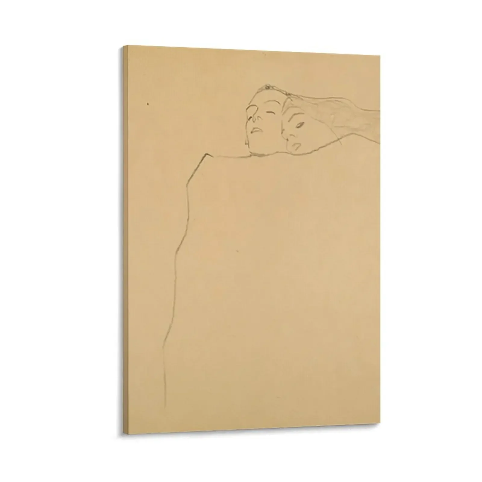 

Sleeping Couple by Egon Schiele Canvas Painting wall decoration paintings wall art canvas painting poster anime