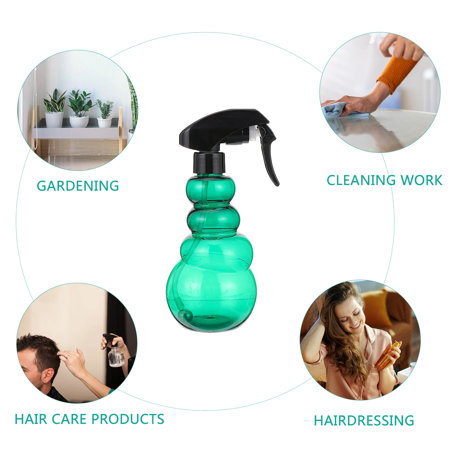 

Hairdressing Spray Bottle Transparent Pet Plastic Sprayer Salon Barber Multipurpose Mist Sprayer for Haircut Watering Cleaning