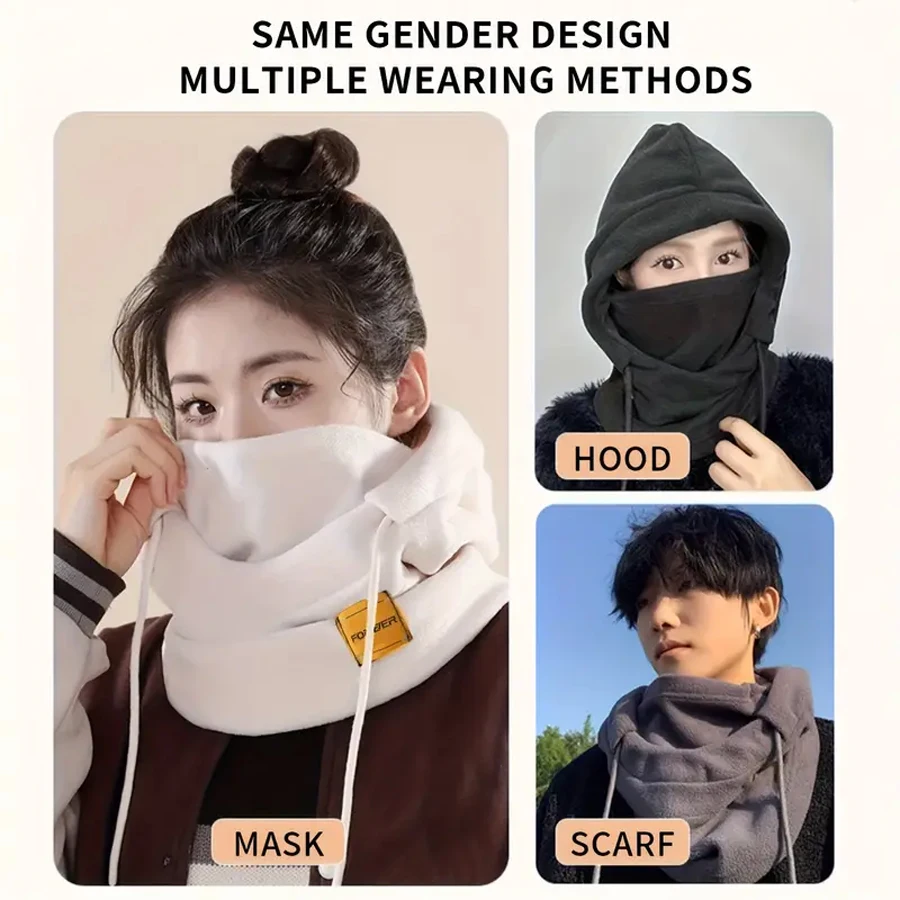 قناع وجه بالاكلافا الشتوي، وشاح بغطاء للرأس حراري مقاوم للرياح للتزلج وركوب الدراجات وصيد الأسماك، معدات رياضية للطقس البارد، هدية عيد الميلاد #2