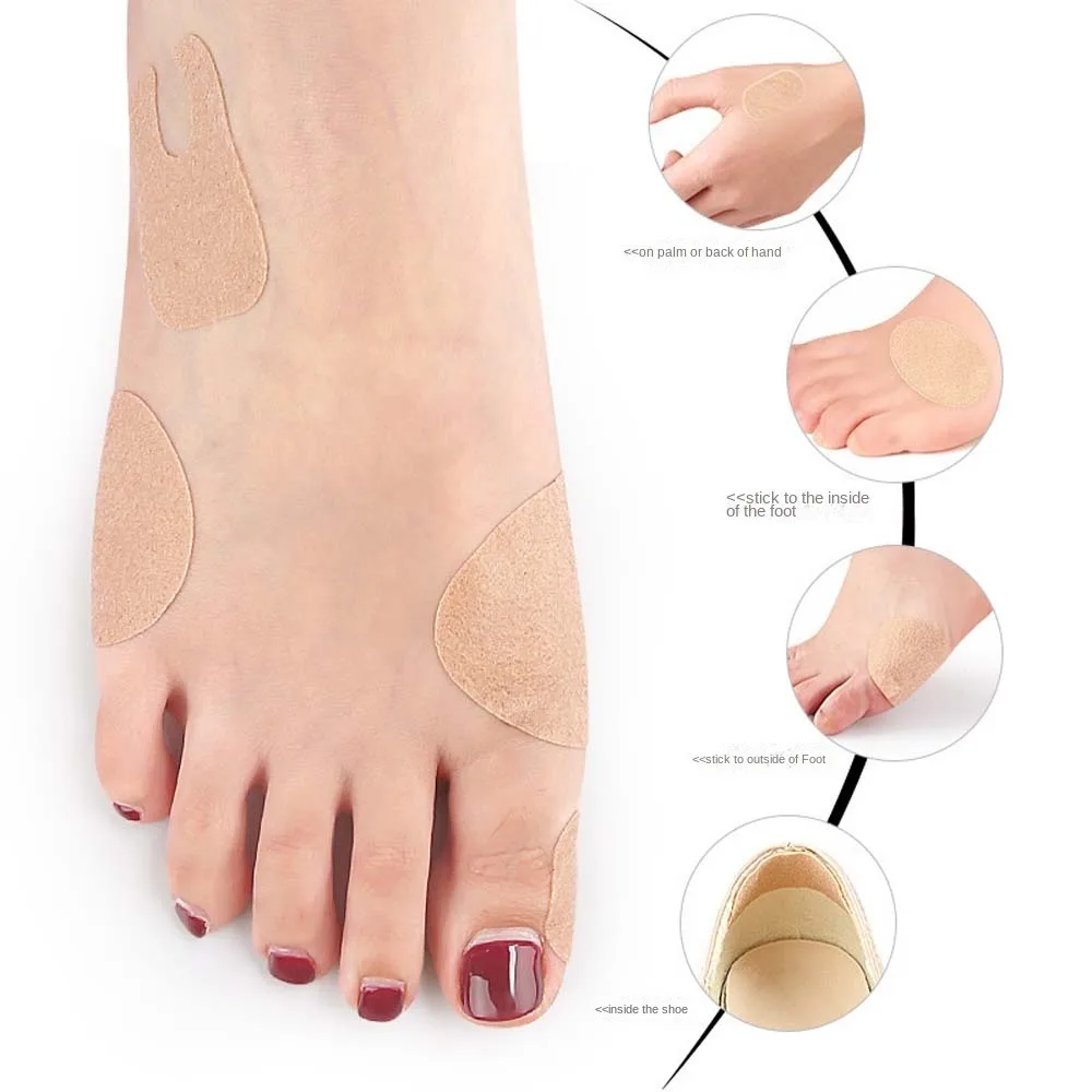 Non-woven Fabric Foot Anti Wear Sticker Pedicure Tools Foot Cushion Supports Callus Cushions Pads Foot Care Foot Blister