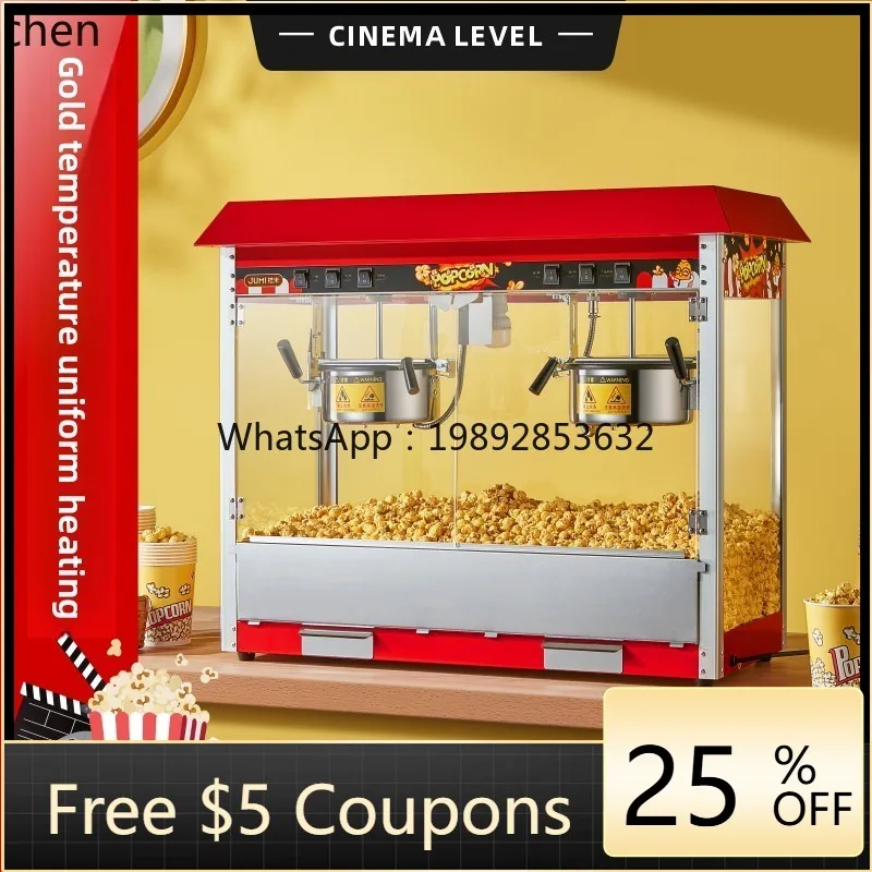 

P24 commercial popcorn machine automatic popcorn pot electric heating corn puffing machine popping machine
