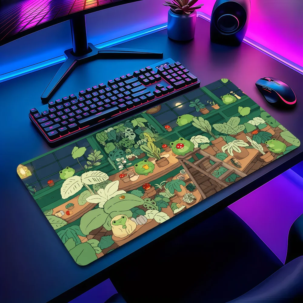 Cute Frog Cartoon Mouse Pad Non-slip Thickened MousePad Large Writing Lockedge Office Student Gaming Cushion