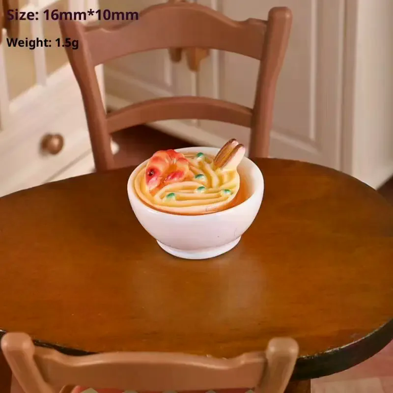 Modelli in Miniatura 1/12 di Piatti Cinesi per Casa delle Bambole, Decorazioni per Cucina e Sala da Pranzo Fai-da-Te