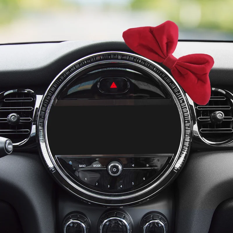 Car Central Control Screen Bow Decoration Sticker For Mini Cooper F56 F60 F55 R56 R60 J01 J05 U25 F66 General Car Accessories view 2