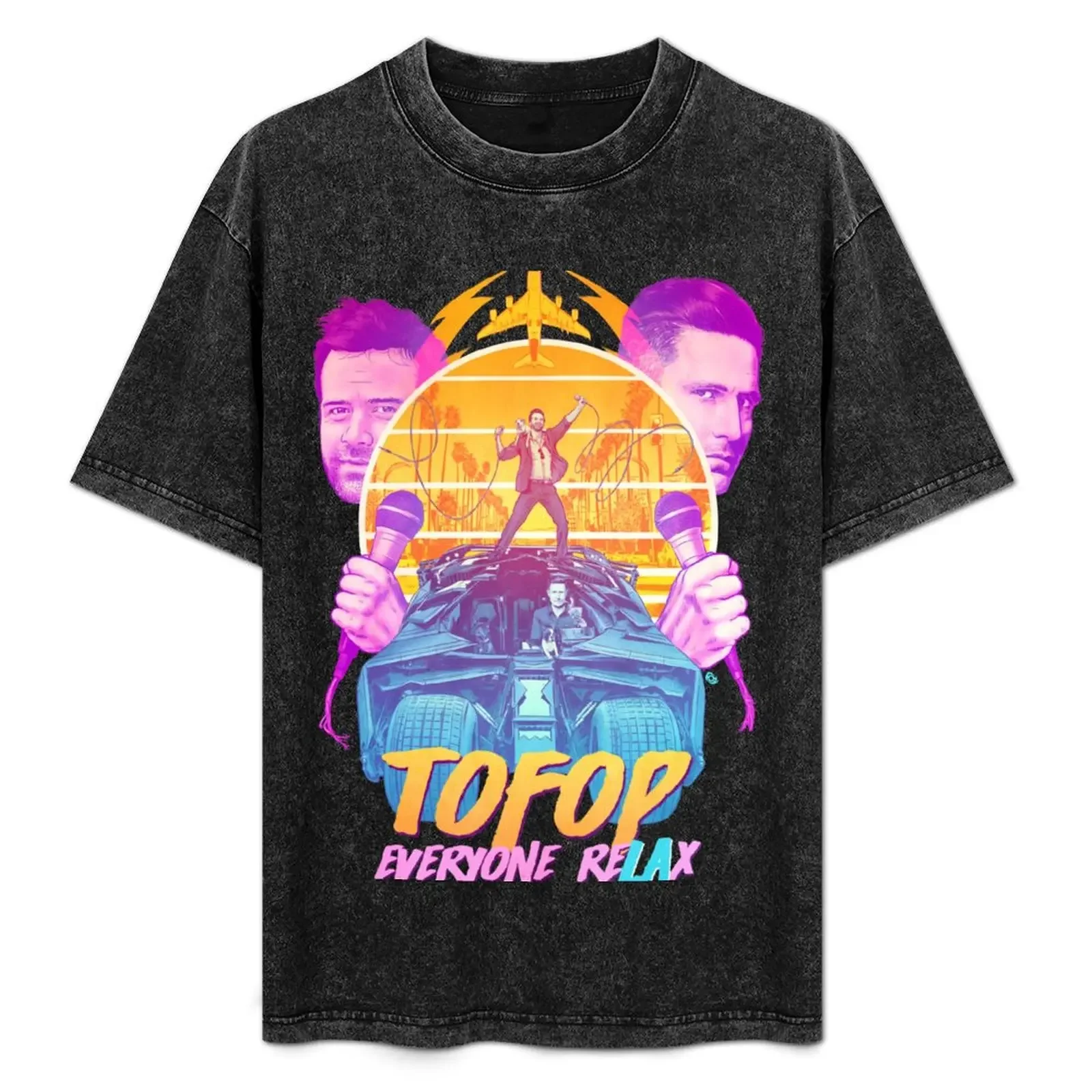 

TOFOP - Everyone reLAx ( T-Shirt Minimalist Plain Crew Neck T-Shirt