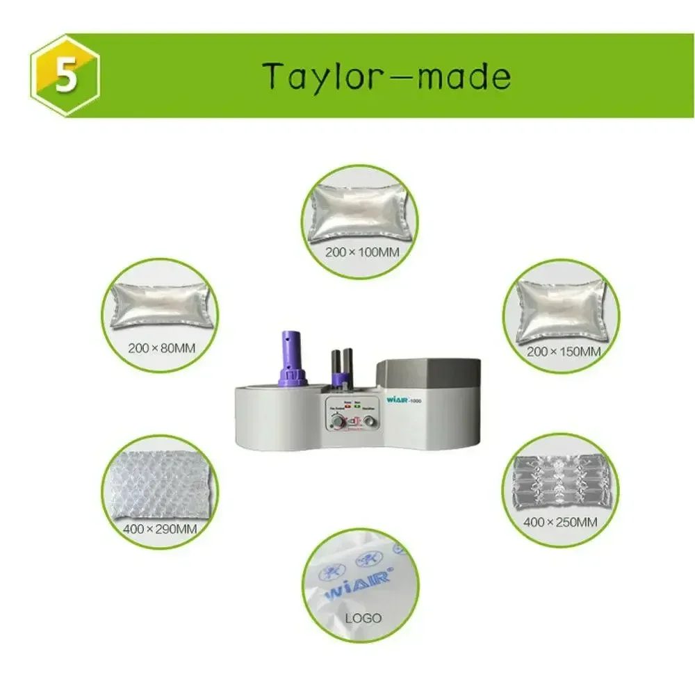 التلقائي ملء وسادة هوائية رافعة فيلم عمود الهواء حقيبة نافخة وسادة هوائية وسادة فقاعة التفاف صانع آلة طبقة رقيقة واقية