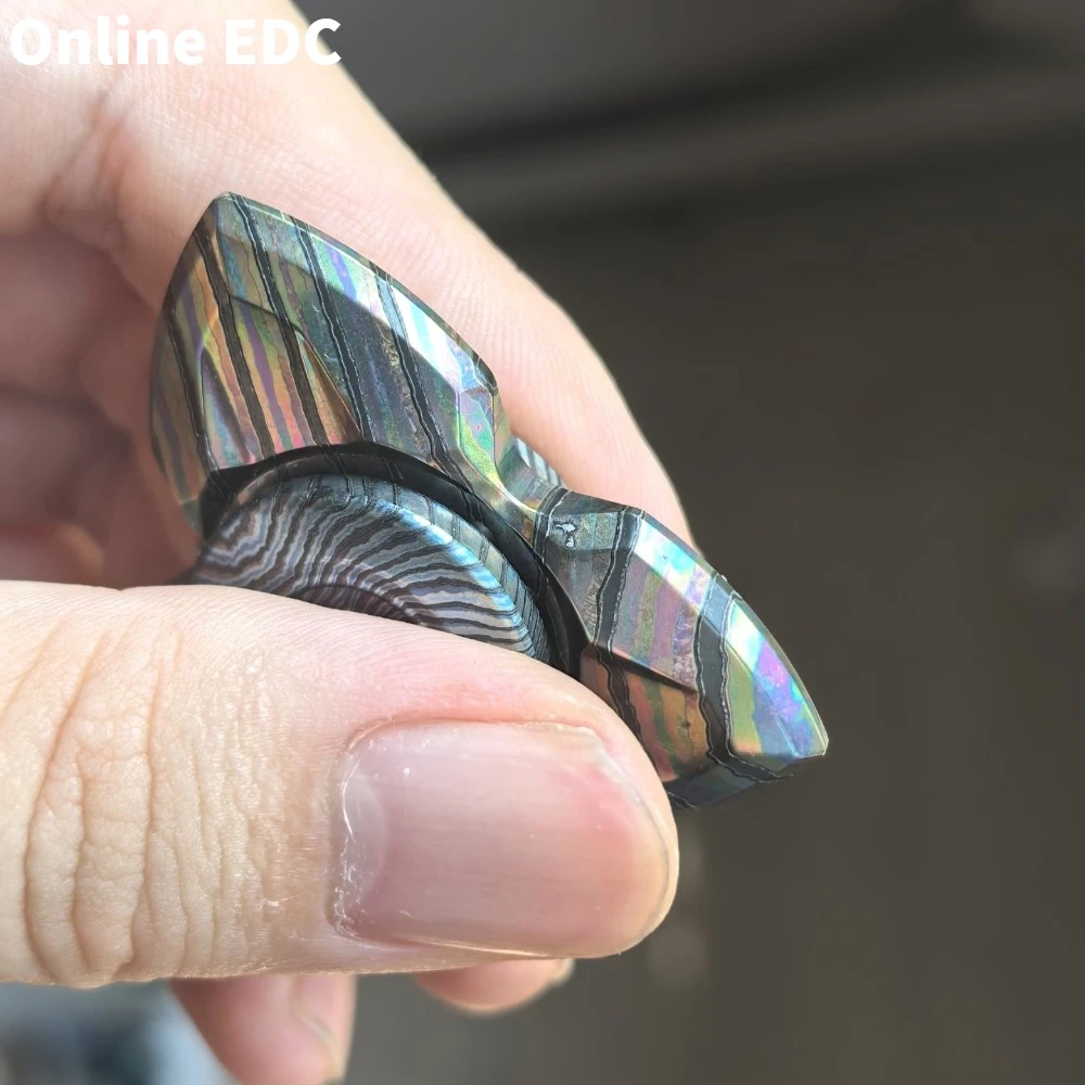 ฟิดเจ็ตสปินเนอร์มือสอง NOVO STUDIO EDC Apache OG Zircuti แบบสามใบพัด