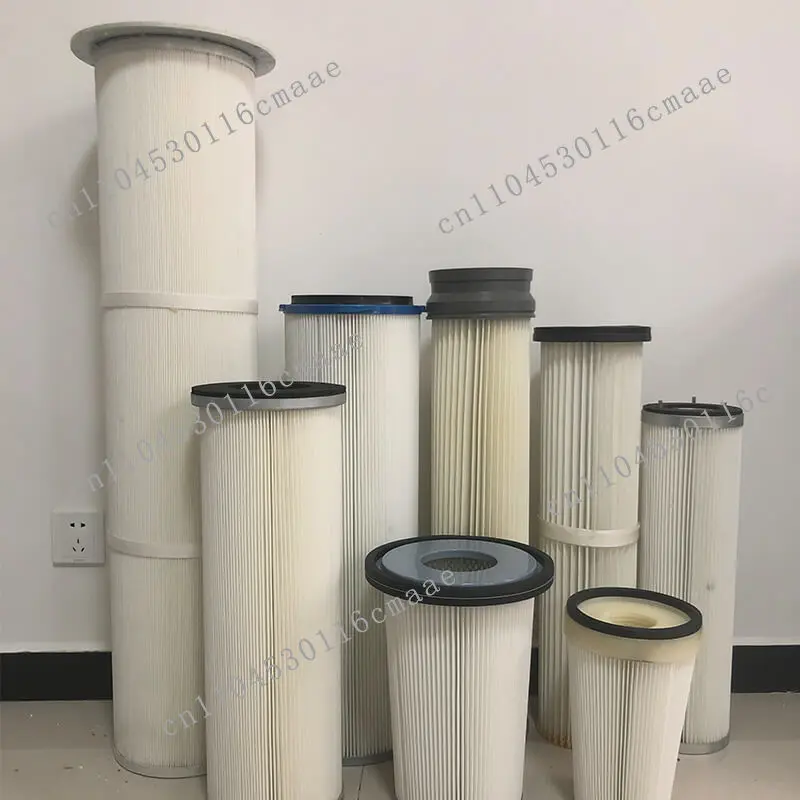 High efficiency anti-static pleated air filter cartridge dust collector Industrial dust removal polyester fiber air filter