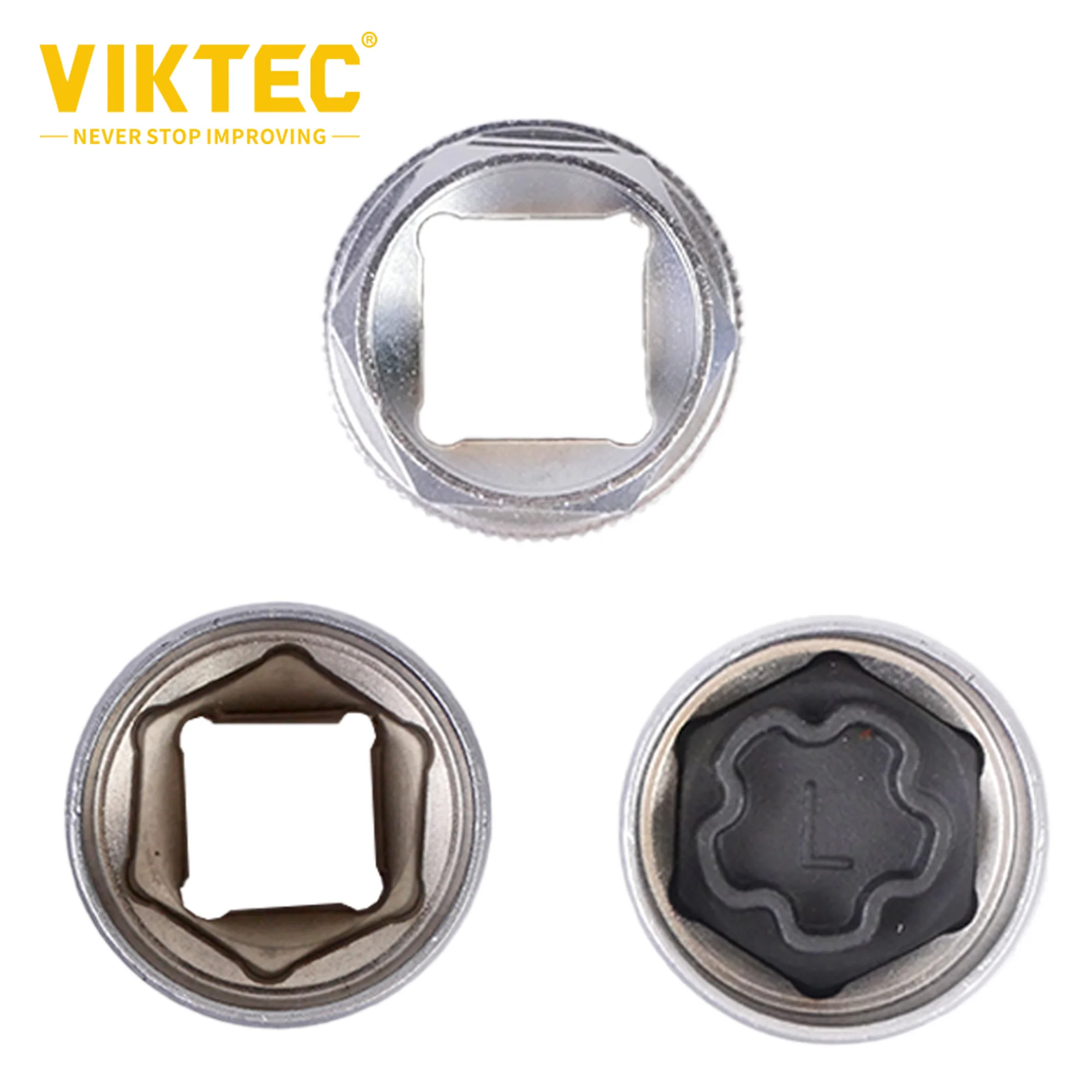 Wheel Locking Nut Key for Audi Series,Viktec Wheel Locks Removal Kit with Adapter,22pcs,Viktec VT13007B