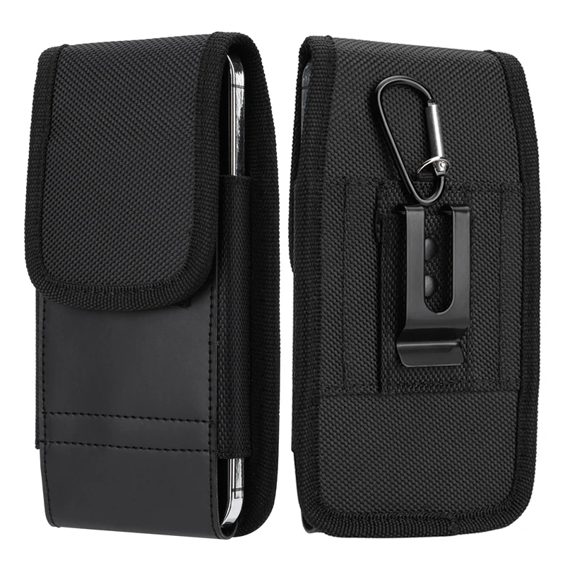 

For OnePlus 12 K11 11R Leather Pouch Phone Case For Oneplus 11 10T 10R 10 Pro 9RT 9R 8T 8 Pro Ace2 Pro 2V Belt Waist Wallet Bag