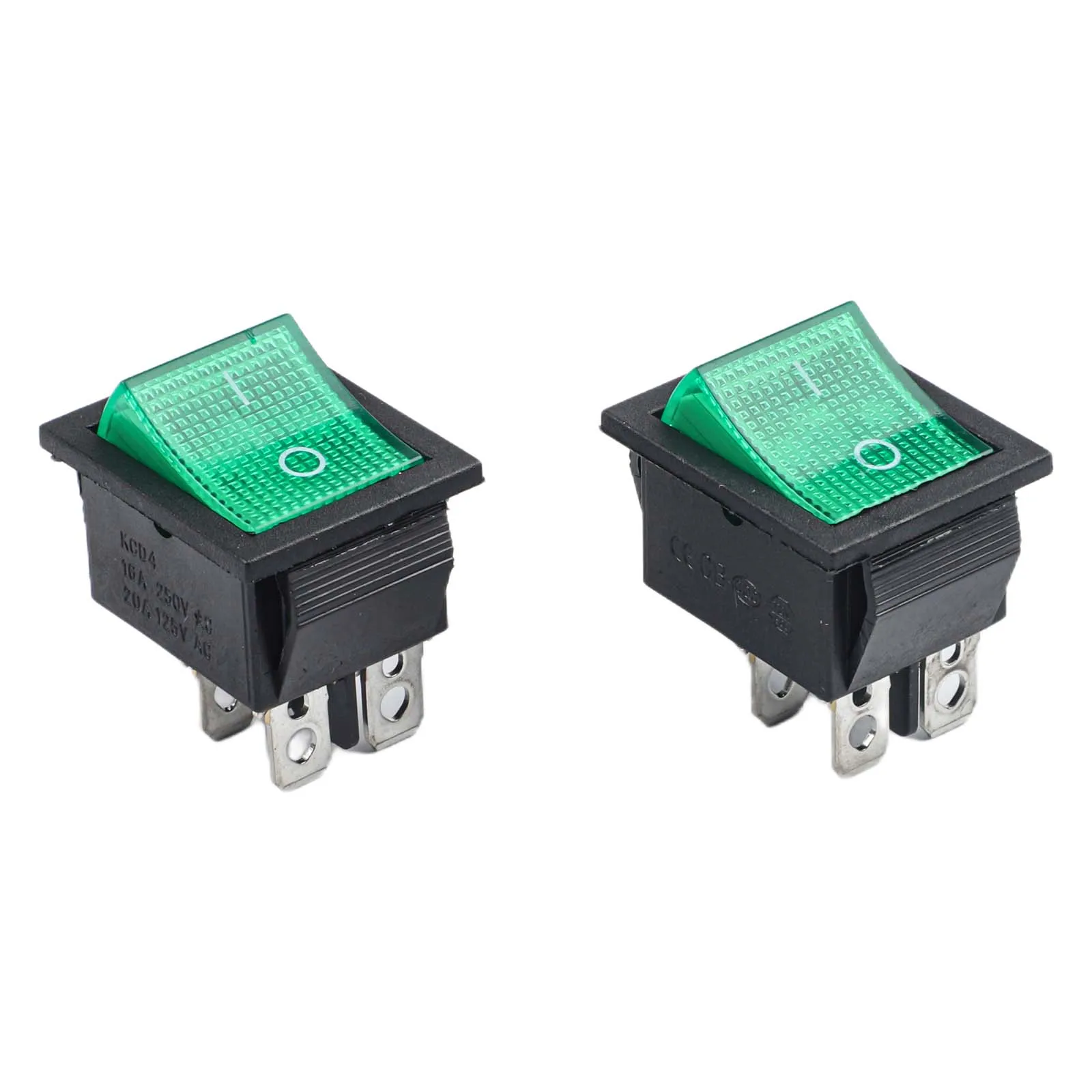 2 Pieces 4Pin KCD4 Rocker Switch Switches Rated 30A 250V 35A 125V Suitable for Numatic Vacuum Cleaner and Devices