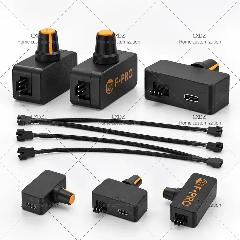 1pcs High Power PWM Controller 4 Wire Fan Speed Regulator PD QC Fast Charging Power Supply for DIY Water Cooling Radiator System