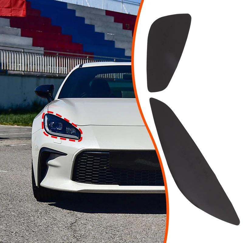 

Набор из 2 предметов, черный ТПУ для Toyota 86 Subaru BRZ 2022+, Стайлинг автомобиля, пленка для фар, декоративная наклейка, внешние аксессуары автомобиля