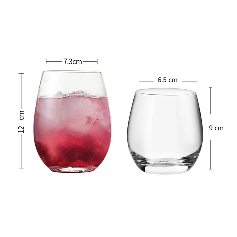 Creative Drinkware 340ml/375ml Cocktail Glass Cup Round Wine Glass Retro Mojito Mugs Exquisite Glassware Classical Whiskey Glass
