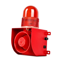 Ajustável Sound Light Alarm Siren para Fazendas, Power Outage, Voltar, Fish Pond, Bancos, Segurança, Linhas de Produção, SLA-001