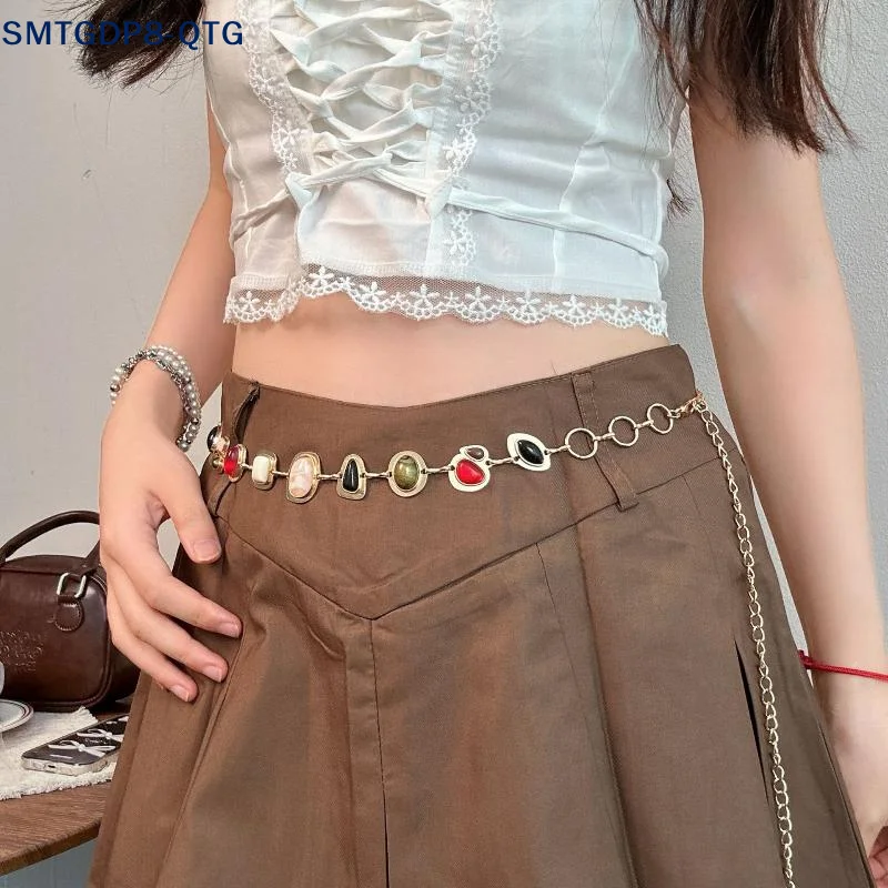 Leather Work Dress - Hot 1Pcs Womens Decorative Waist Chain
