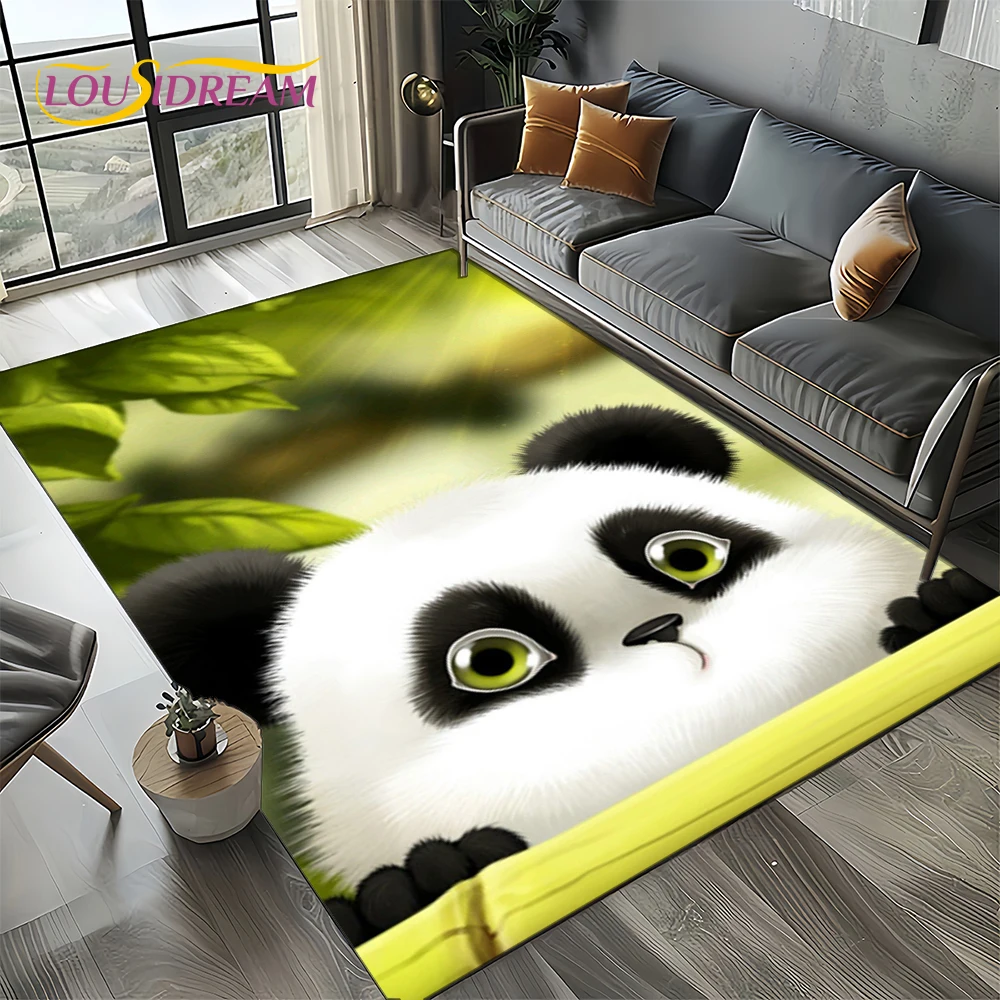 

3D Dream Animal Cartoon Panda Cute Carpet Rug for Living Room Bedroom Home Sofa Decoration,Kid Area Rug Non-slip Floor Mat Gift