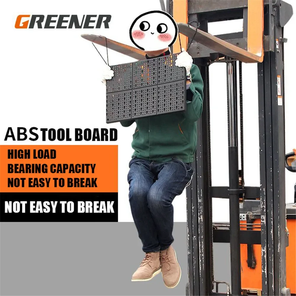 Wall-Mounted Hardware Tool Hanging Board ToolBox with Hook Garage Workshop Storage Rack Parts Storage Box Car Tool Board 2024