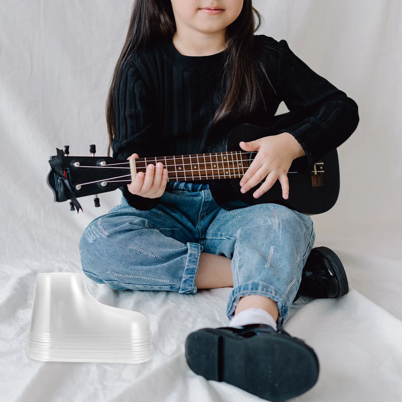 

10Pcs Transparent Baby Foot Support Stands Shape Keepers for Infant Shoes Socks Display Lightweight Display Holder for Baby