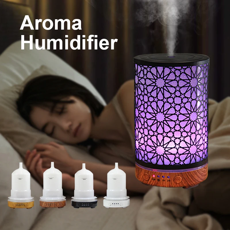 1pcs Ultrasonic Air Humidifier for Fine Moisture Professional Quality Essential Oil Diffuser for Home and Travel with LED Lights