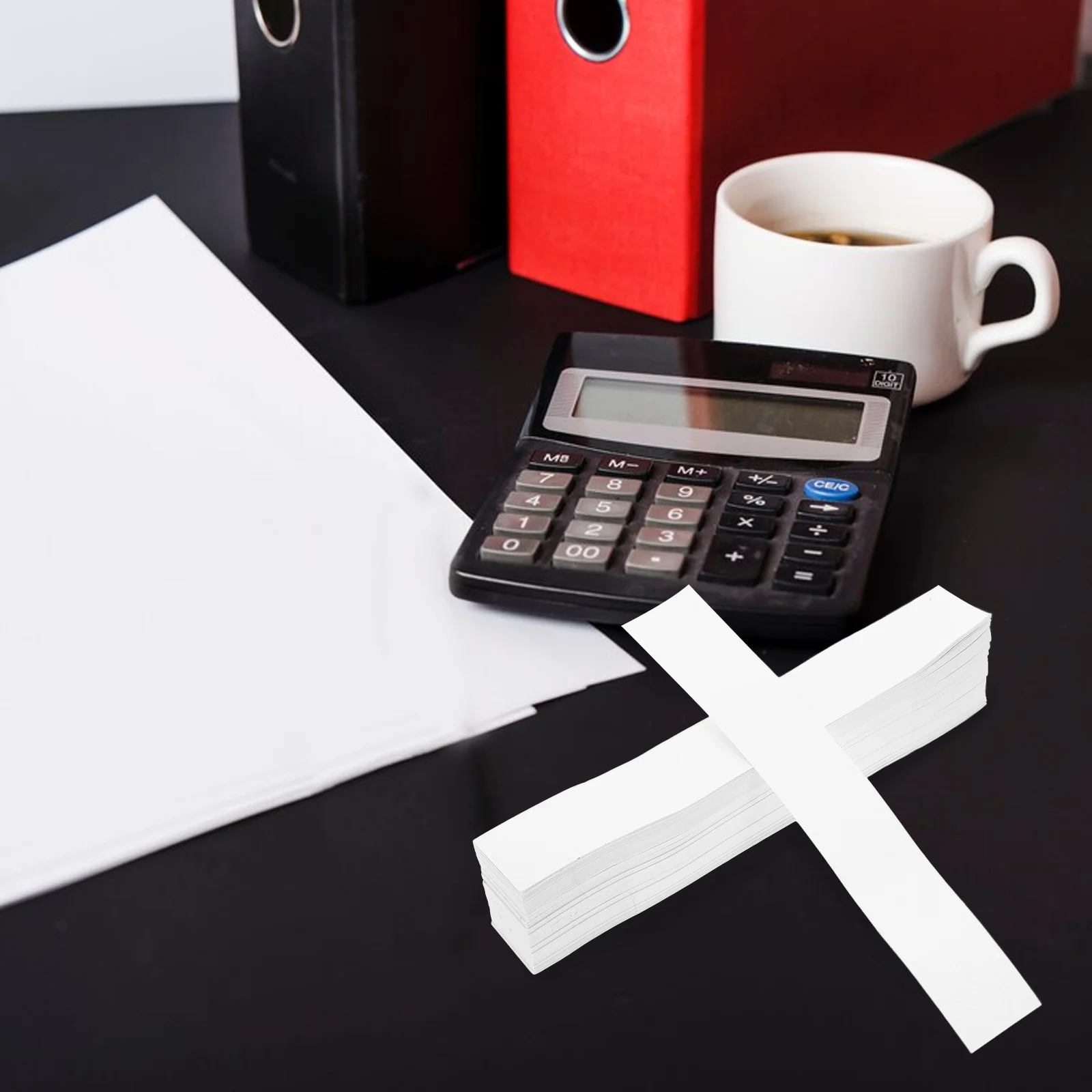 Ремни для связки наличных денег, белые крафт-ленты для валют, двойные клейкие обертки для купюр, ремни для денег, ленты для банкнот, четверть обертки, самообертки