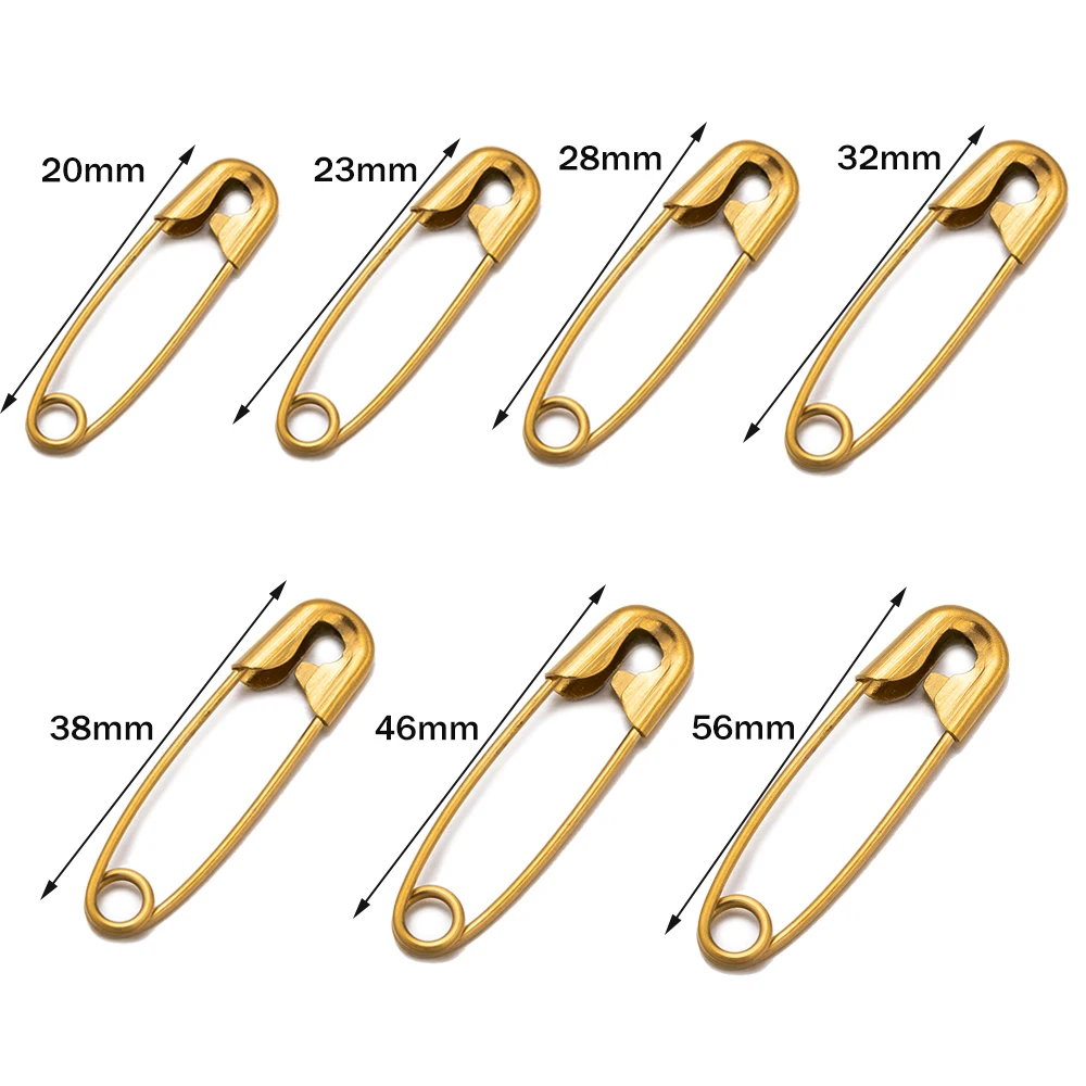 20pcs Stainless Steel Safety Pins DIY Sewing Tools Accessory Metal Needles Large Safety Pin Small Brooch Apparel Accessories