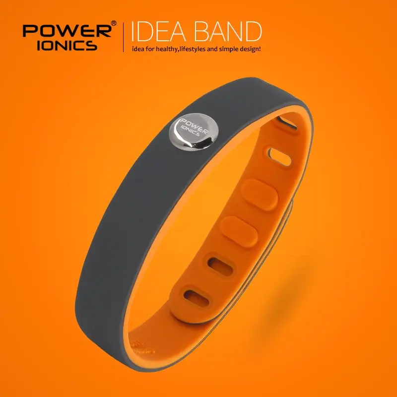 Original POWER IONICS High Negative Ion Mineral Couple Bracelet, Sports Waterproof Bracelet