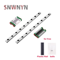 MGN Miniature Linear Rail Slide Set MGN12 MGN9 2PCS Linear Guide Rail MGN12 MGN9+2PCS MGN9H MGN12H Linear Carriage for CNC Parts