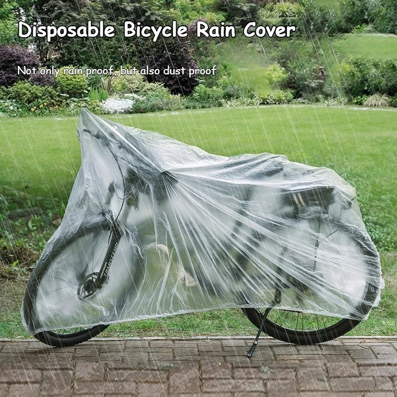 

Dust Covers Mountain Bike Special Protective Case Motorcycle Cover Disposable Waterproof Dustproof Transparent Bicycle Cover
