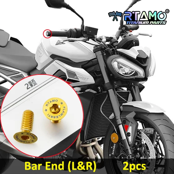 RTAMO Gr5 Titanium Bolt Motorcycle Brake Pump Front Fender Banjo Bolt Brake Disc Screw Fit for Triumph Street Triple 765RS