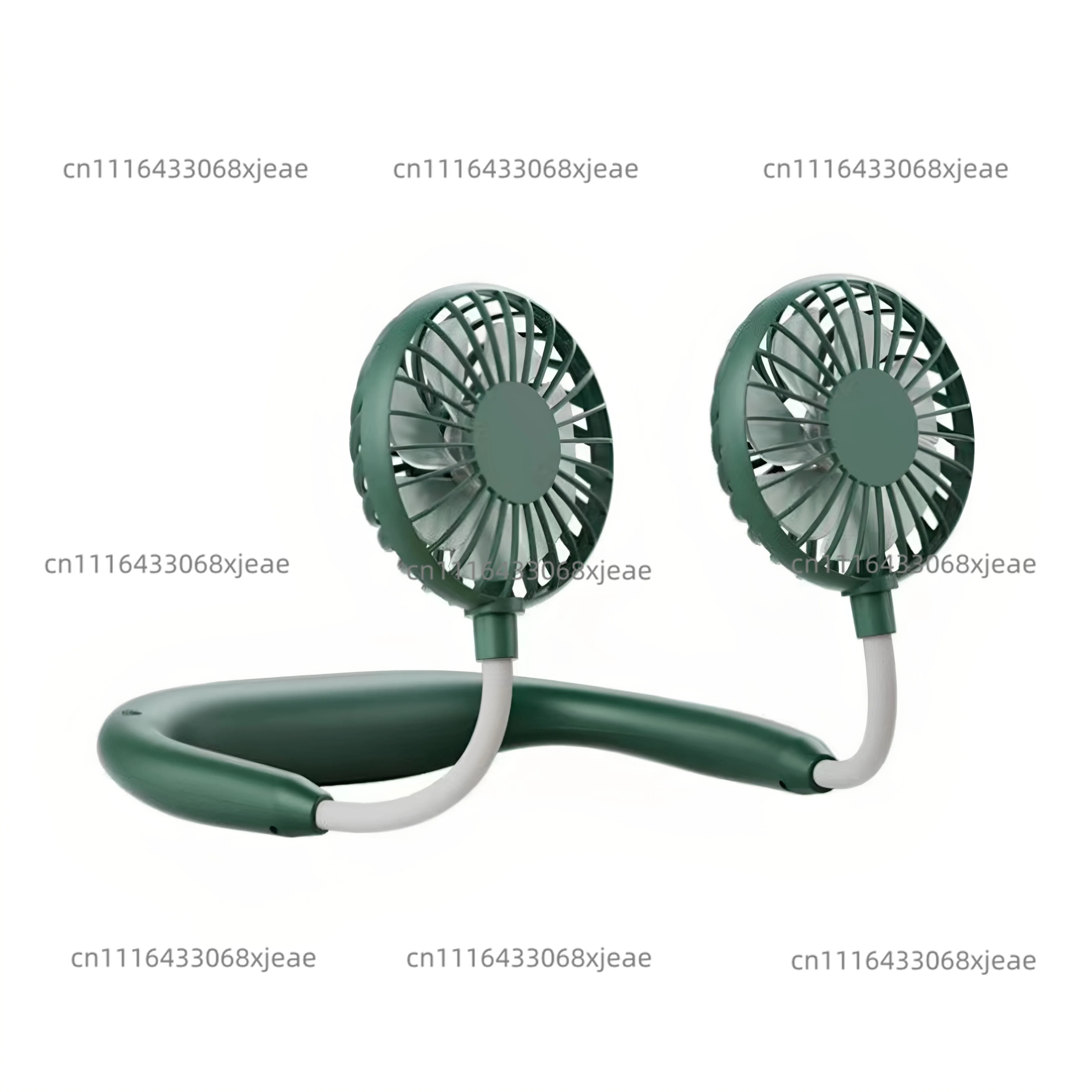 Neck portable fan large capacity battery long battery life office desktop silent fan