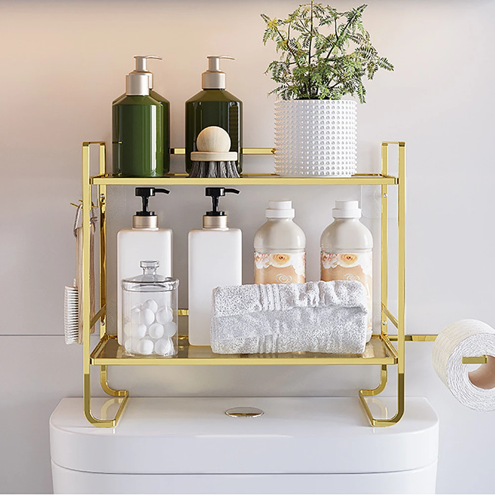 Over The Toilet Storage, 2-Tier Bathroom Organizers and Storage, Over Toilet Bathroom Organizer, No Drilling Storage Shelf