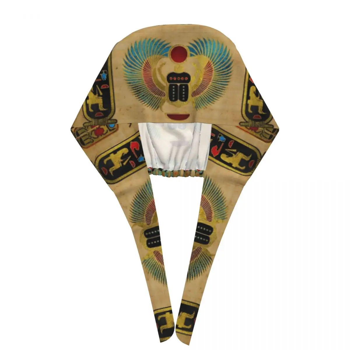 Working Caps For Unisex Egyptian Scarab Beetle On Papyrus  Nurse Hat Comfortable Work Scrubs Hat  Bandage Tie Back Medical Hat view 3