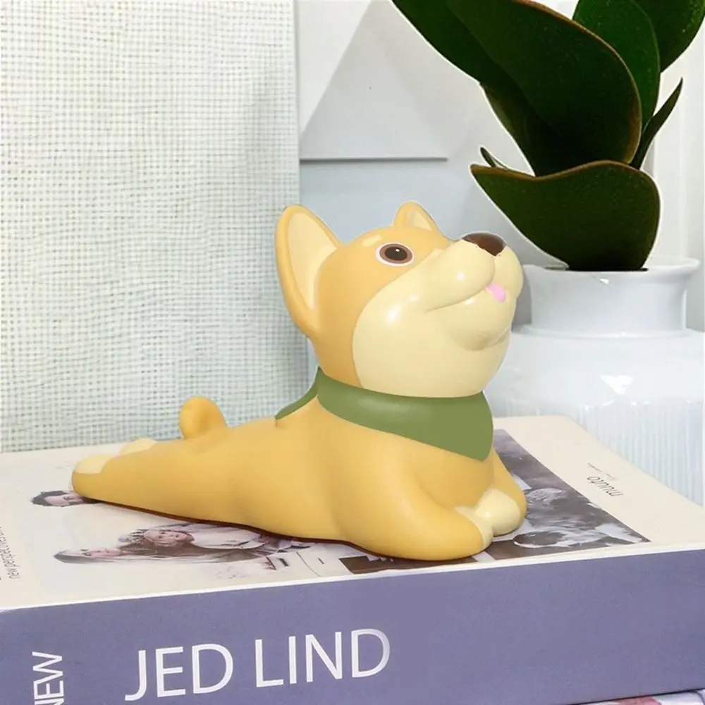 Creative Dog Shape Animal Phone Stand Cute Vinyl Lazy Phone Holder Cartoon Dog Decor Holder Office