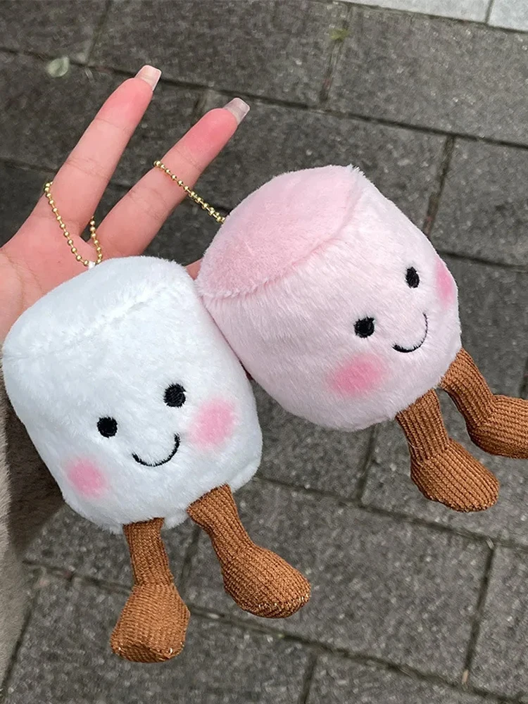 Multiplestyles Plush Cotton Cat Candy Two Tone Cute Soft Two Tone Keychain Bag Pendant Plush Bag And Car Decoration Holiday Gift