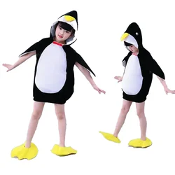 Halloween Cosplay Penguin Costume Baby Girls Kids Animal Jumpsuit Carnival Party Cosplay Performance Fancy Dress Child Costumes