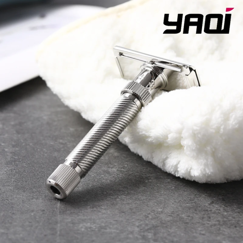 Yaqi Ultima Slope Stainless Steel Adjustable Slant Head Mens Safety Razor Beard Shaver Collectibles Gift For Boyfriend