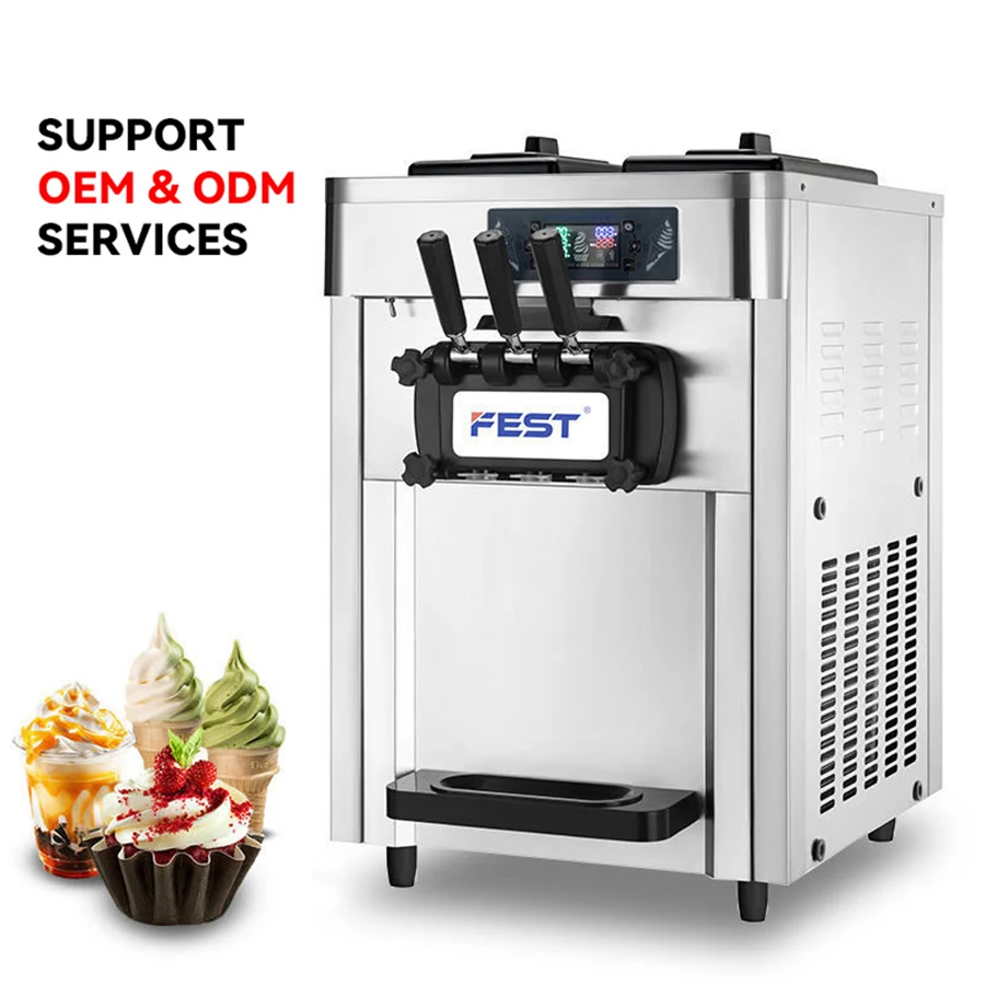 

Factory Direct 2+1 Mixed Commercial Automatic China Ice Cream Maker Machine Soft Serve Ice Cream Machine for Sale