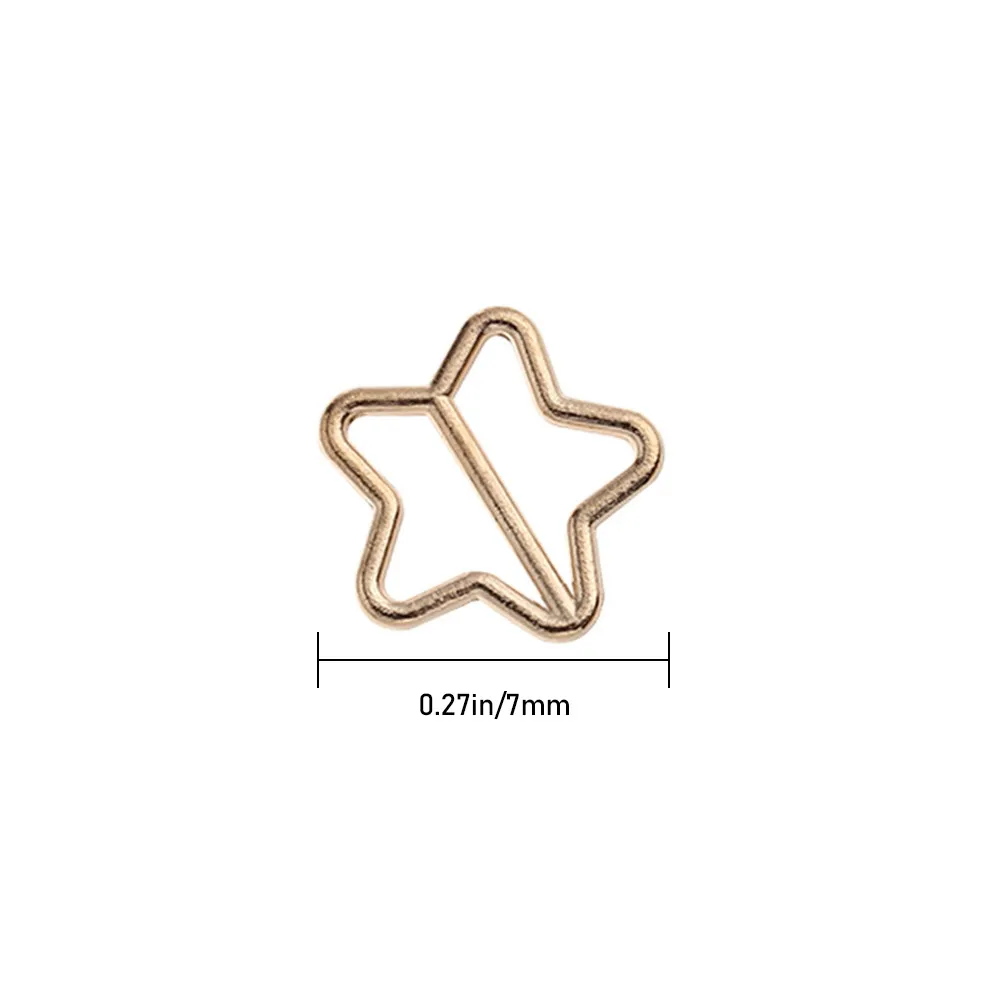 20Pcs Newest Mini Ultra-small Star Tri-glide Belt Buckle Doll Bags Buckles Stuffed Toys DIY Doll Buttons Shoes Accessories