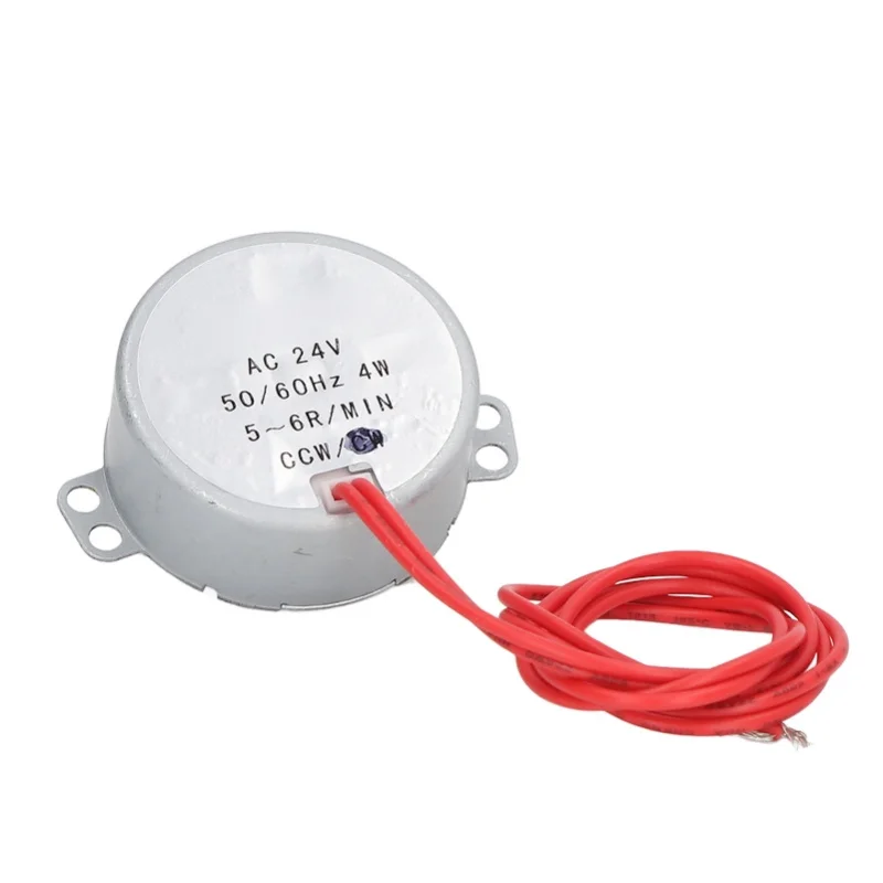 Synchronous Motor AC 24V 5-6 RPM 4W CCW Synchron Motor Large Torsion For Appliances