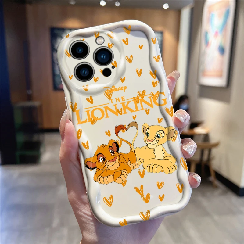 Disney's The Lion King Cartoon For Apple iPhone 15 14 13 12 11 XS XR X Pro Max Plus Wave Oil Soft Phone Case