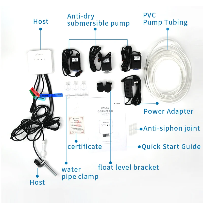 Kamoer KWC wifi automata vize Adalék vize Pénzváltó Szikratávirát Optikai depilatory Nívó Érzékelő Akvárium Tengeralattjáró Szivattyú