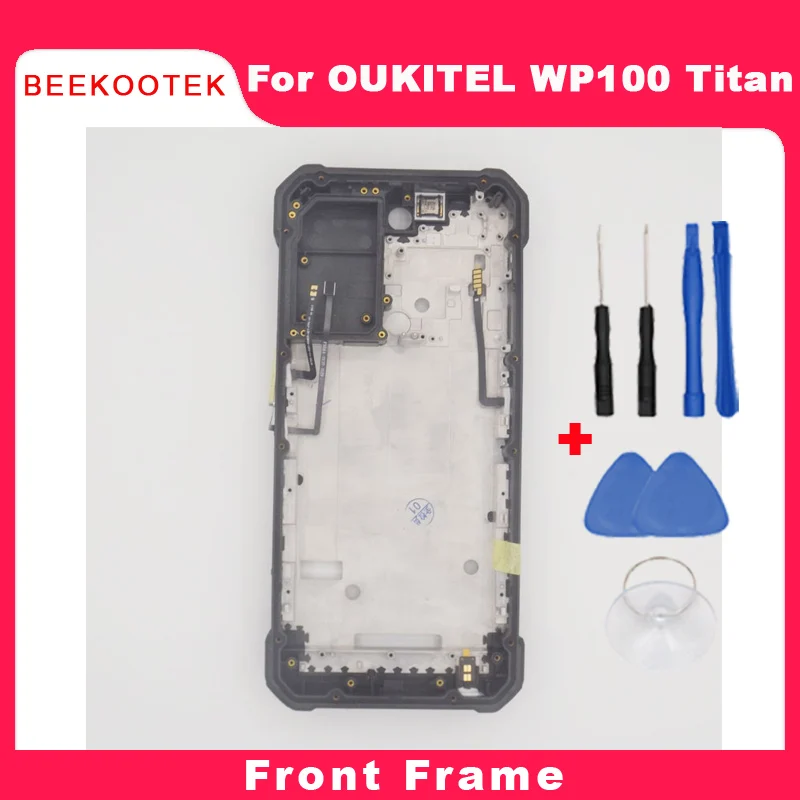 Original OUKITEL WP100 Titan Front Frame Housing Cell Phone Middle Frame Receiver Side Cable flex FPC For OUKITEL WP100 Titan