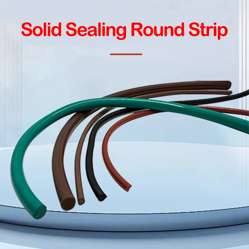 Solid Sealing Round Strip,Wear-Resistant,High Temperature,Anti-Aging, Silicone/Fluorine Rubber/Nitrile butadiene rubber