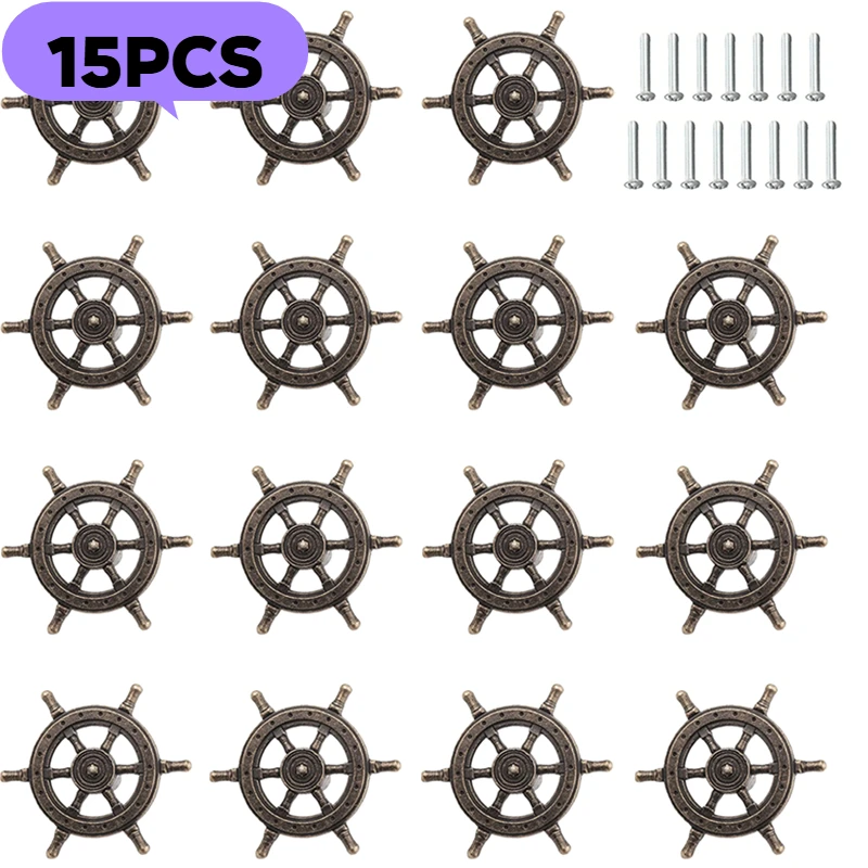 15pcs Antique Metal Finger Handle for Cabinet and Furniture Decoration - Stylish and Durable Pulls for Easy Access and Improved