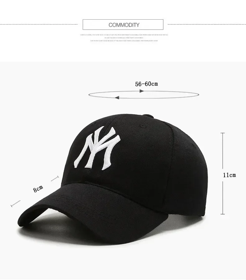 Unique Embroidered Fashion Letter Baseball Cap with Adjustable Sun Visor for Men and Women Outdoors