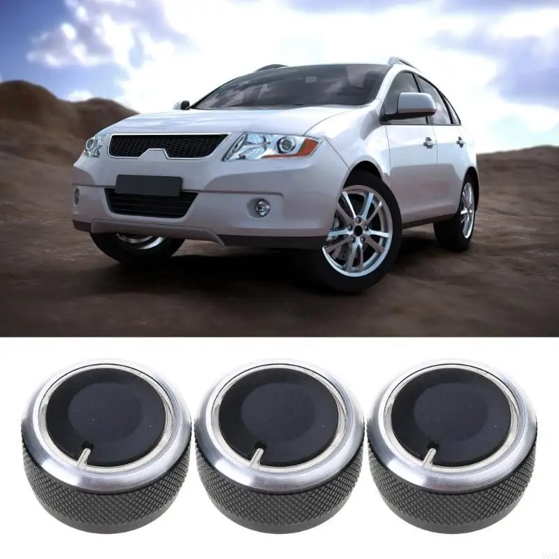 M76E 3pcs Replacement Air Conditioner HVAC Heater Blower Fan Control Button Knobs Control Switch Knob Button for 2005-2015