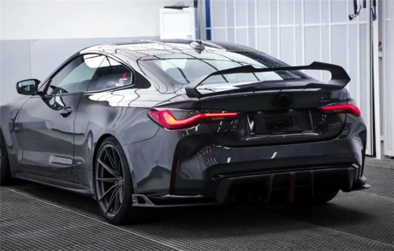 

Для M3 M4 Small Surround AE Стиль Углеродное волокно Задний спойлер Комплект кузова Передние стержни Край Боковая юбка Задний диффузор